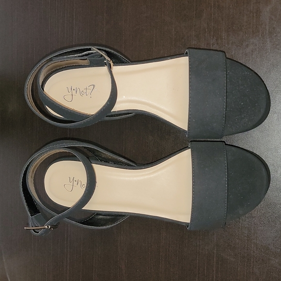 Ynot? Strappy Platform Espadrille Wedge Sandals Womens Size 8 - Picture 4 of 10